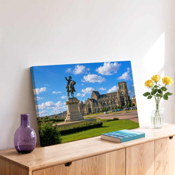 Monument à Napoléon, Place Napoléon, Cherbourg, France 1960s - Canvas Print