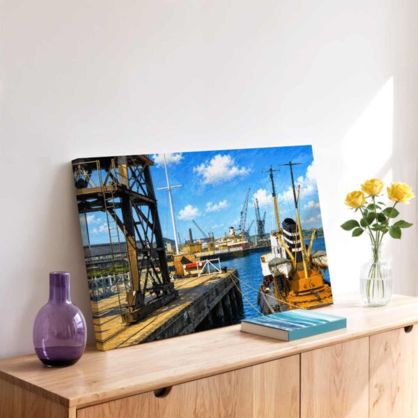 Tyne Commission Quay, North Shields, England 1950s - Canvas Print Tyne Commission Quay, North Shields, England 1950s - Canvas Print