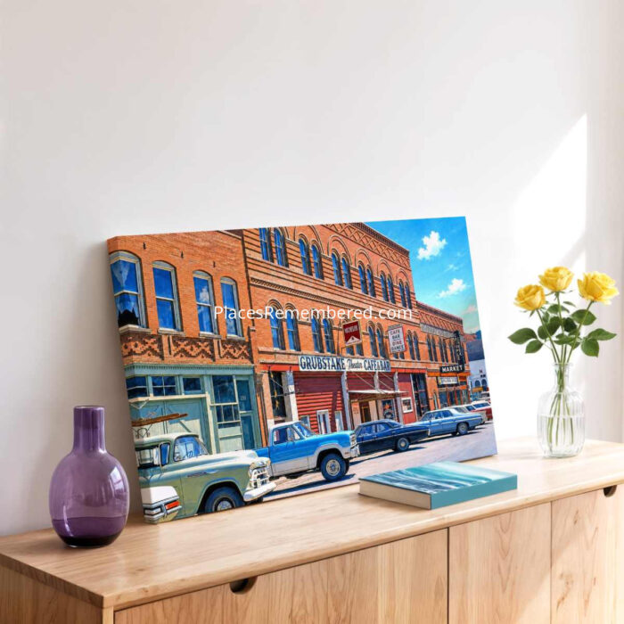 Grubstake Theater, Cripple Creek, Colorado 1970s - Canvas Print