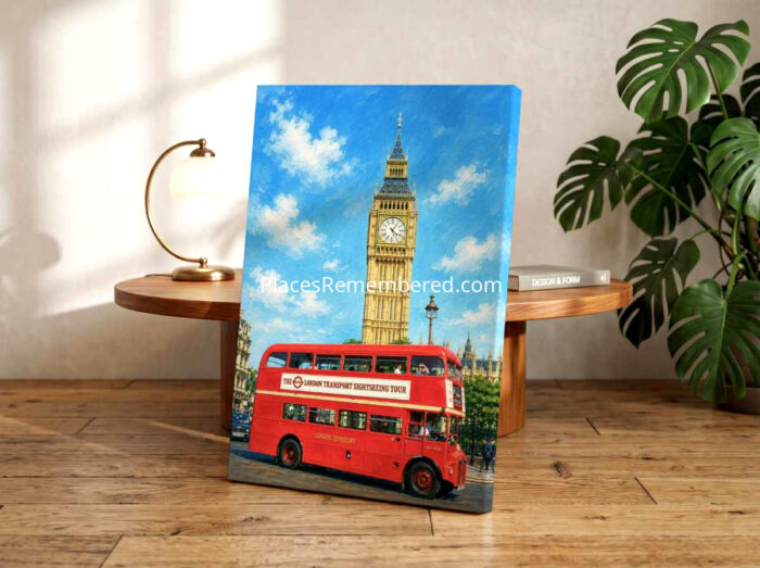 Parliament Square, London 1980s - Canvas Print