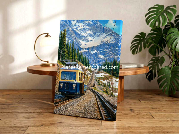 Bavarian Zugspitze Railway, Germany 1950s - Canvas Print