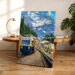 Bavarian Zugspitze Railway, Germany 1950s - Canvas Print