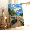 Bavarian Zugspitze Railway, Germany 1950s - Canvas Print Bavarian Zugspitze Railway, Germany 1950s - Canvas Print