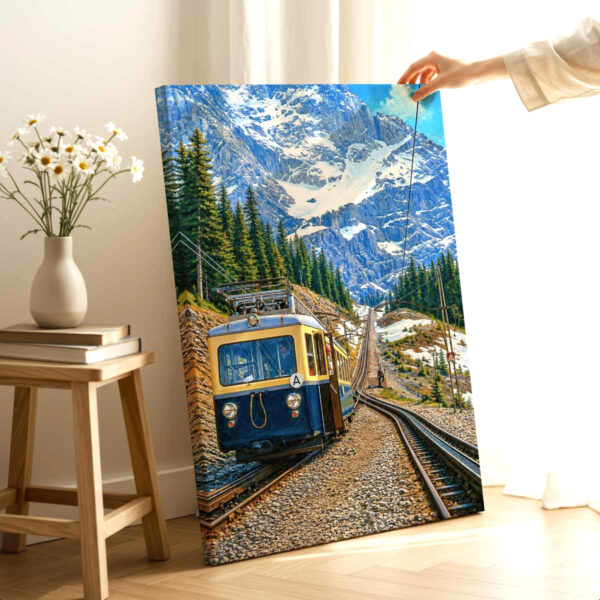 Bavarian Zugspitze Railway, Germany 1950s - Canvas Print Bavarian Zugspitze Railway, Germany 1950s - Canvas Print
