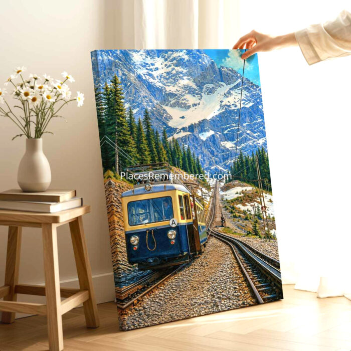 Bavarian Zugspitze Railway, Germany 1950s - Canvas Print